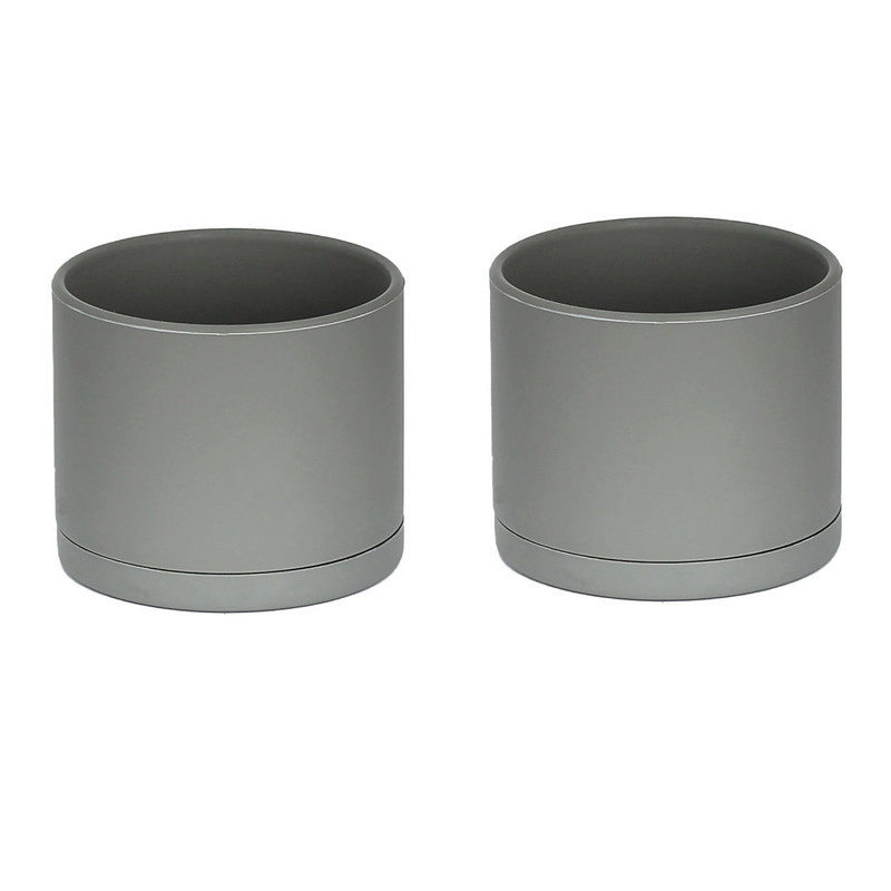 گلدان دکوری طرح استوانه مدل مهرنی 30-103 مجموعه 2 عددی