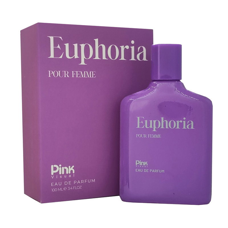 ادوپرفیوم زنانه پینک ویژوآل مدل Euphoria با رایحه گرم حجم 100 میلیلیتر