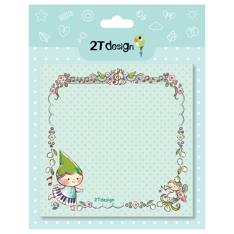 کاغذ یادداشت طوطی دیزاین مدل نوت پد طرح لالایی کد NP-23