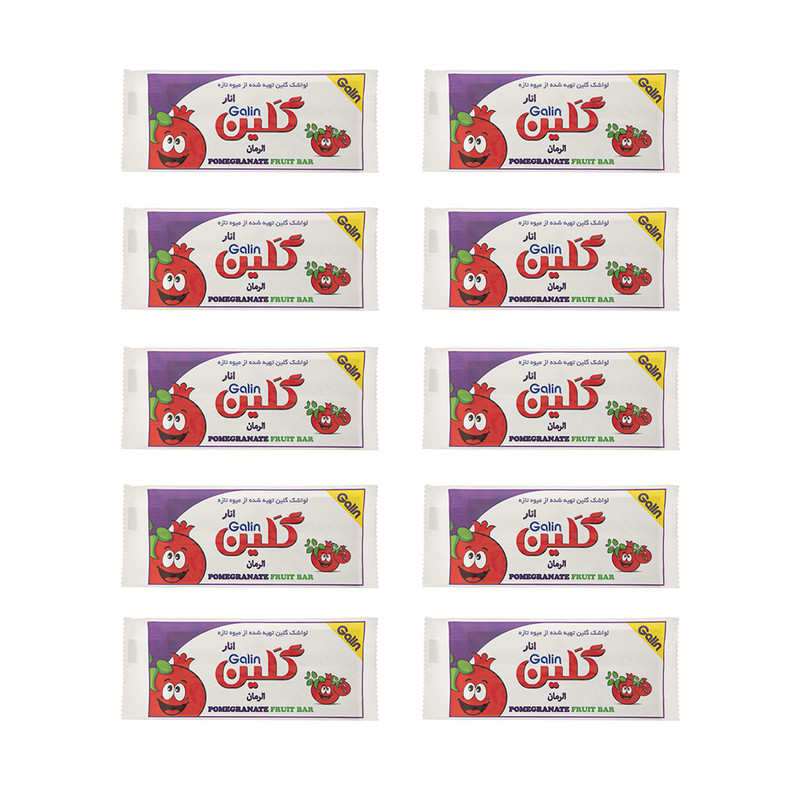 لواشک گلین با طعم انار مجموعه 10 عددی