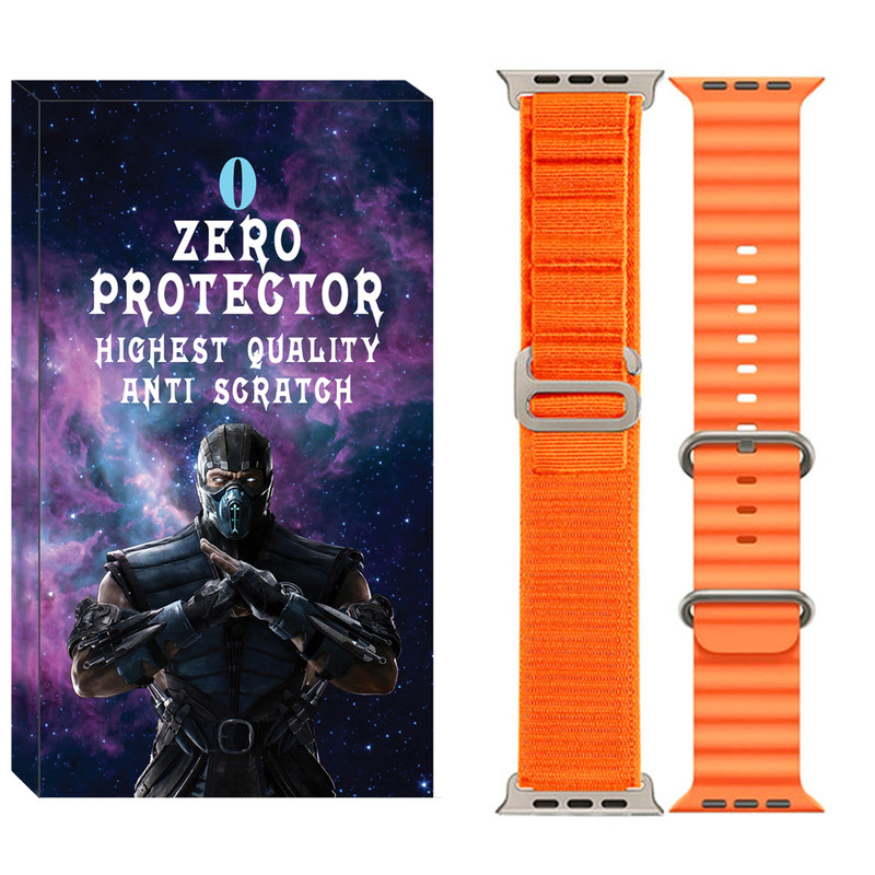 خرید و قیمت بند زیرو مدل Ocean-Alpine مناسب برای اپل واچ 42 / 44 / 45 / 49 میلی متر مجموعه دو عددی