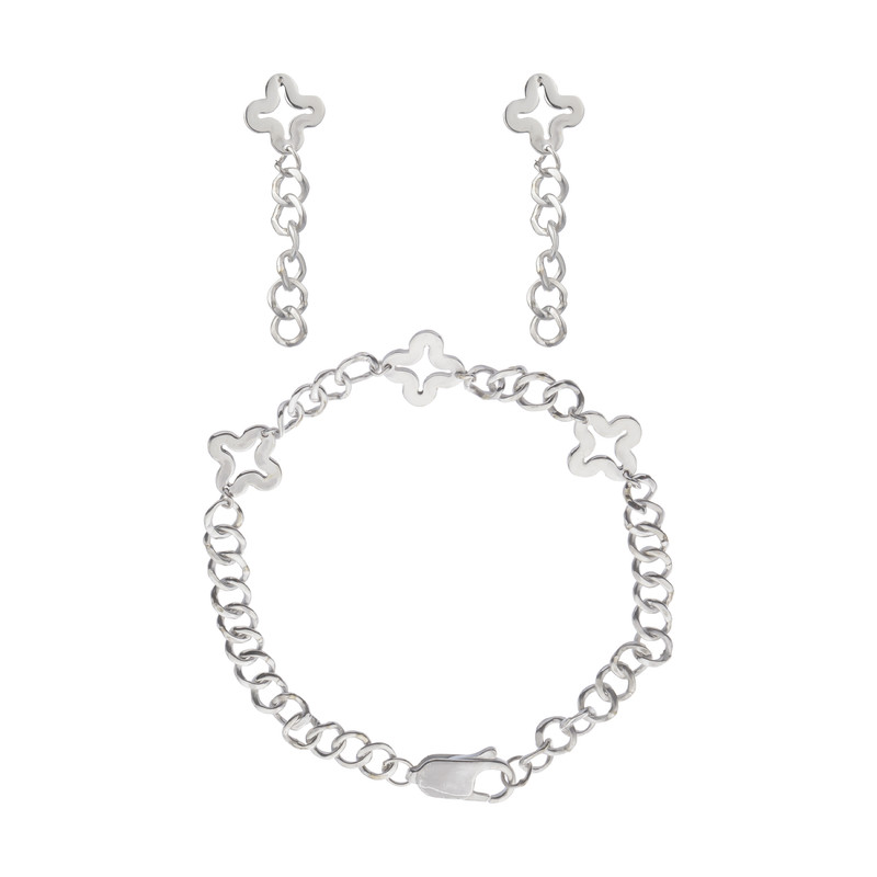 نیم ست نقره زنانه مدل AM-10