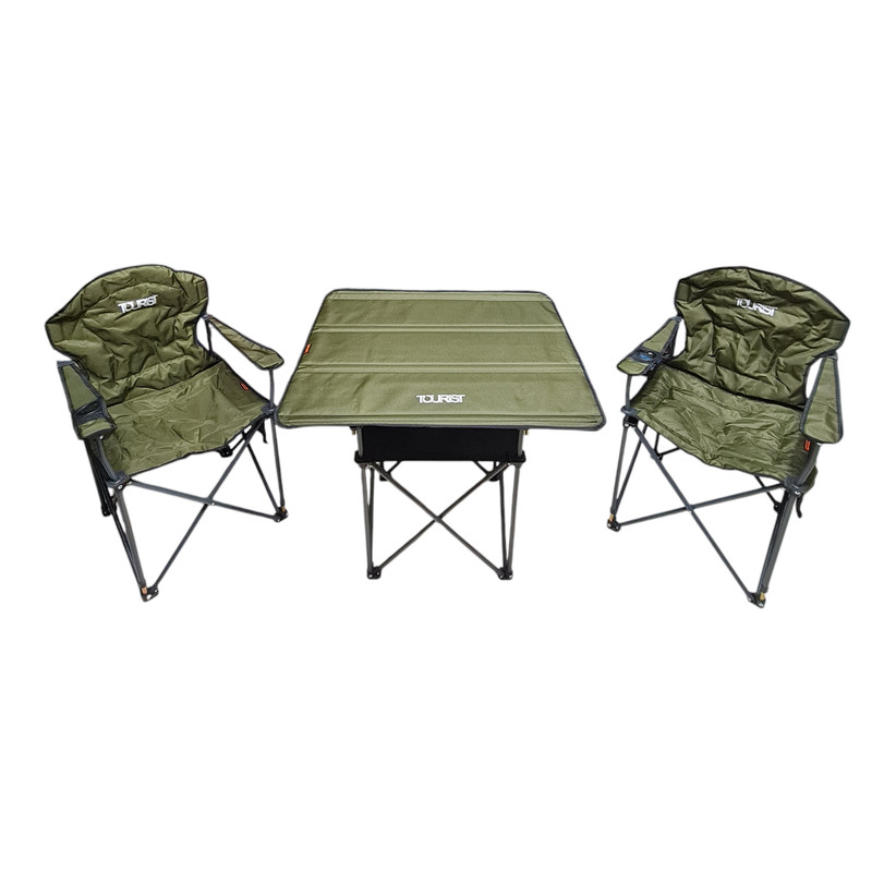 میز و صندلی تاشو سفری توریست مدل DS3 مجموعه 3 عددی
