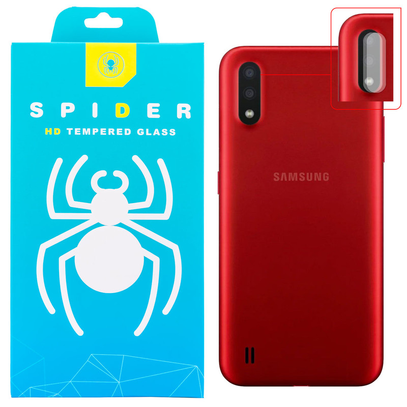 محافظ لنز دوربین اسپایدر مدل GC-2000 مناسب برای گوشی موبایل سامسونگ Galaxy A01 بسته دو عددی