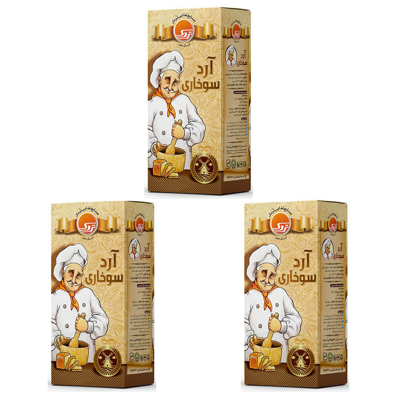 خرید و قیمت آرد سوخاری تردک - 250 گرم بسته 3 عددی