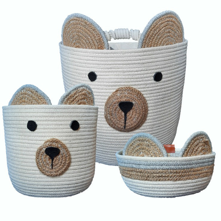 خرید و قیمت ست 3 تکه سبد اتاق کودک کد s112