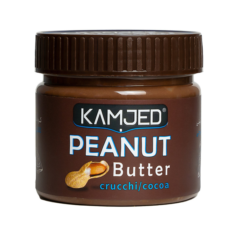 خرید و قیمت کره بادام زمینی کاکائویی کرانچی کامجد - 460 گرم