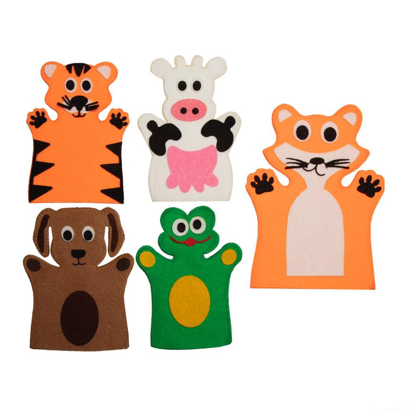 عروسک ووپی مدل حیوانات کد DGN202 ارتفاع 38 سانتی متر مجموعه پنج عددی