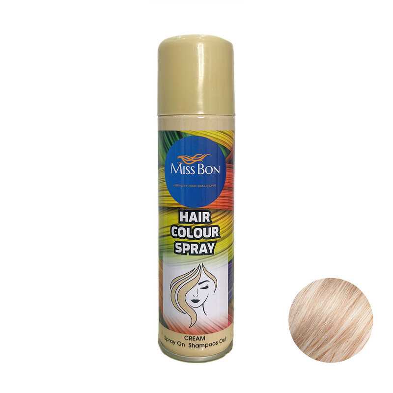 خرید و قیمت اسپری رنگ مو میسبون مدل CR حجم 150 میلی لیتر رنگ کرم