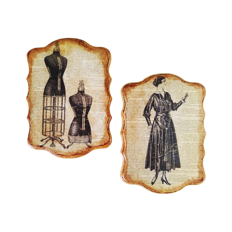 دیوارکوب مدل چوبی تیلرشاپ مجموعه 2 عددی