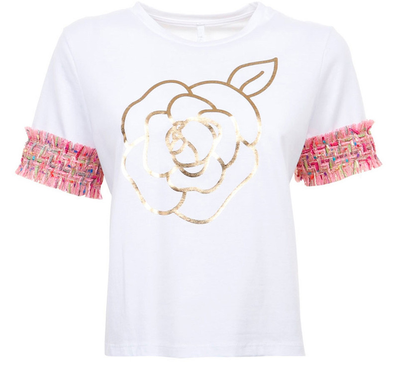 تی شرت نخی یقه گرد زنانه - امپریال