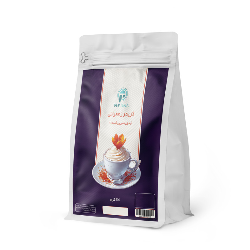 کریمر غیر لبنی با طعم زعفران پپتینا - 500 گرم