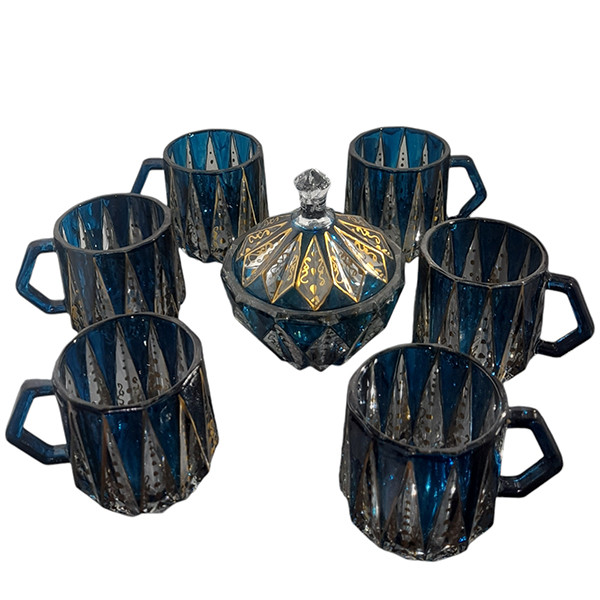 سرویس چای خوری 7 پارچه ساکورا مدل مودنا ترمه