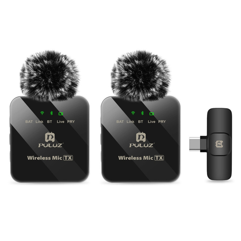 ست میکروفن بی سیم پلوز مدل wireless Lavalier Dual TYPE C