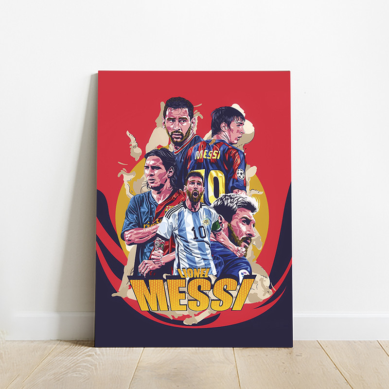 خرید و قیمت تابلو شاسی دیکوماس مدل طرح لیونل مسی مدل NC104