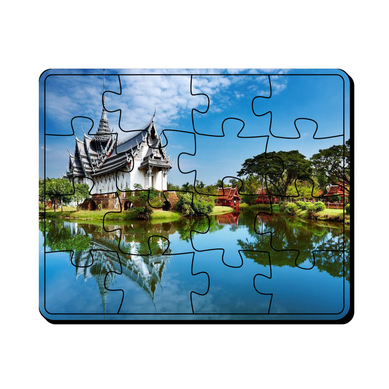 پازل 16 تکه مدل قصر رویایی و طبیعت