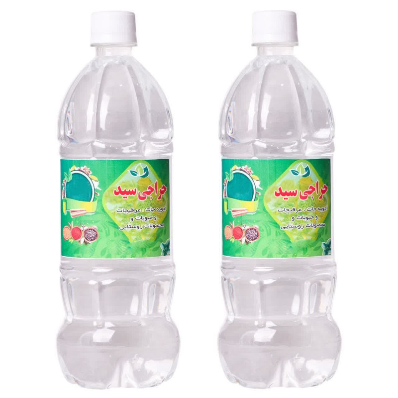 عرق کاسنی و عرق زنیان درجه یک حراجی سید - 1 لیتر مجموعه 2 عددی