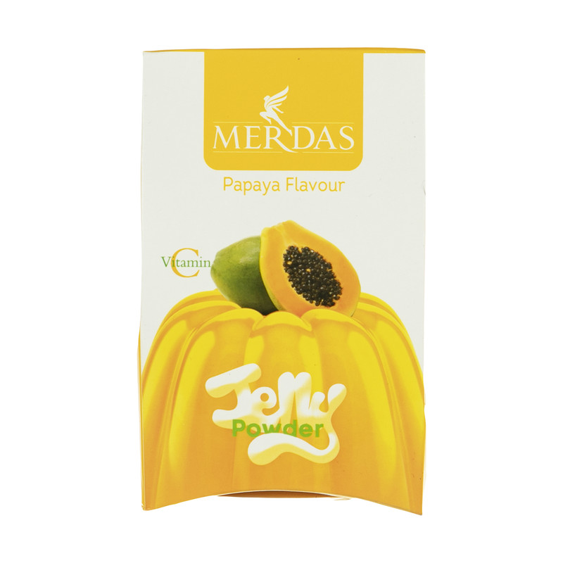 پودر ژله مرداس با طعم پاپایا - 100 گرم