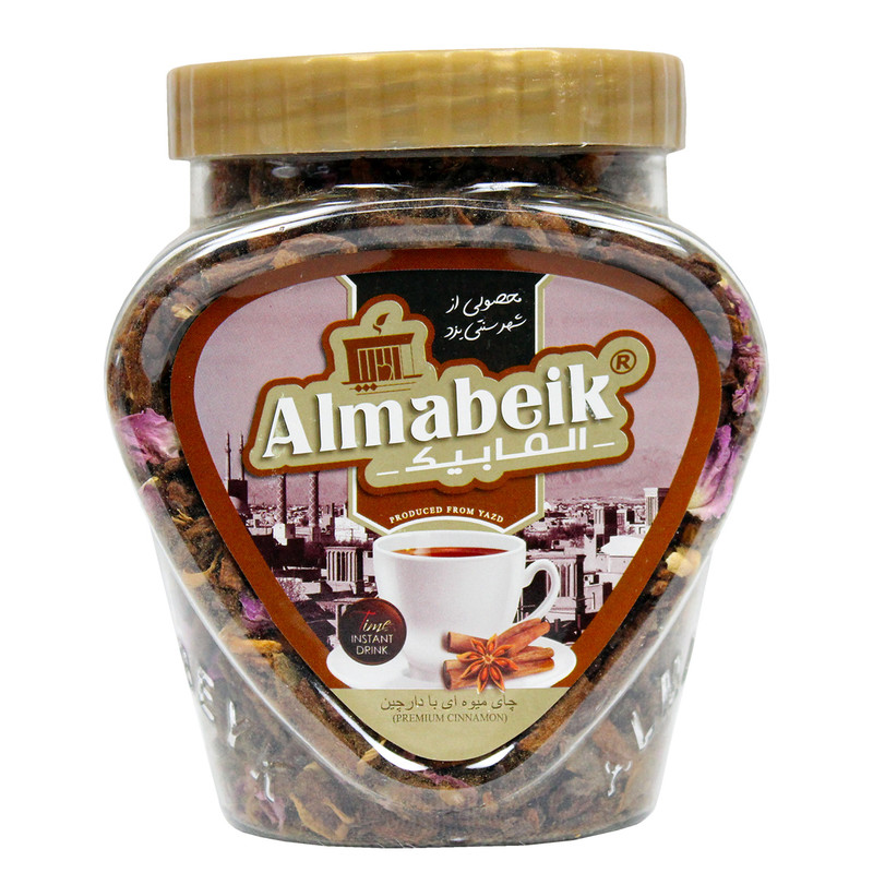 خرید و قیمت چای میوه ای دارچینی آلمابیک - 220 گرم
