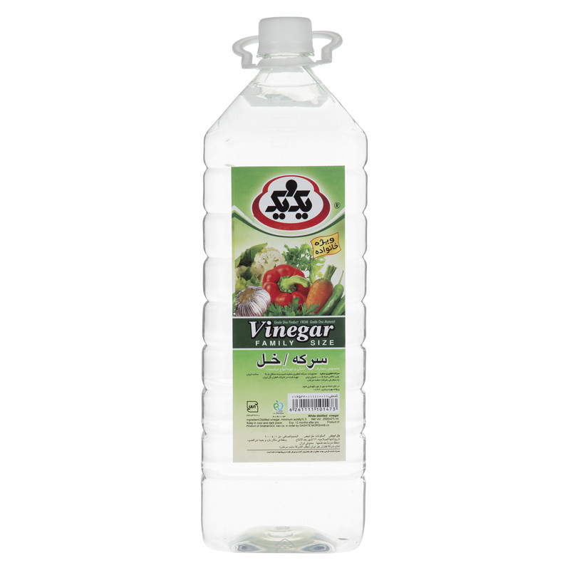 سرکه سفید یک و یک حجم 2 لیتر