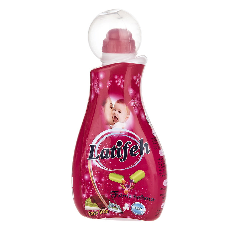 خرید و قیمت نرم کننده حوله و لباس صورتی لطیفه سری Easy Iron حجم 1 لیتر
