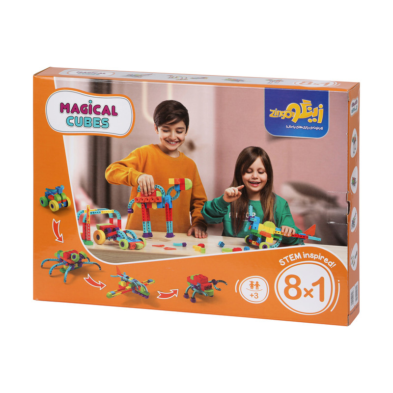 ساختنی زینگو مدل مکعب های جادویی 83 قطعه