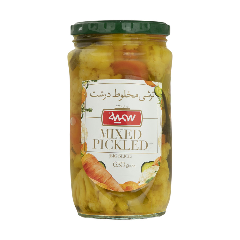 ترشی مخلوط درشت سمیه - 630 گرم