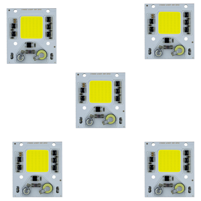 چیپ پرژکتور ال ای دی 50 وات مدل 2B72C بسته پنج عددی