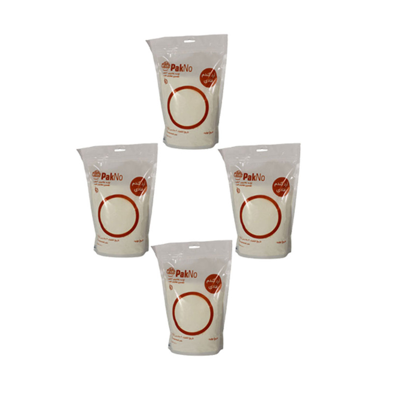 آرد گندم قنادی پاکنو - 1000 گرم بسته 4 عددی