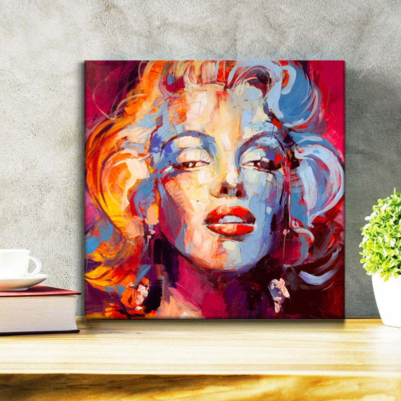 خرید و قیمت تابلو بوم فلوریزا طرح مرلین مونرو کد 036