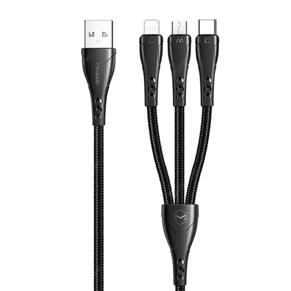 کابل تبدیل USB به Micro USB/ USB-C / لایتنینگ مک دودو مدل ca-6960 طول 1.2 متر4