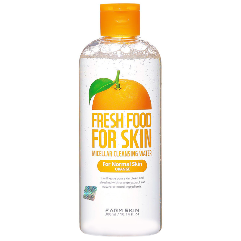 محلول پاک کننده آرایش صورت فارم اسکین مدل پرتقال حجم 300 میلی لیتر