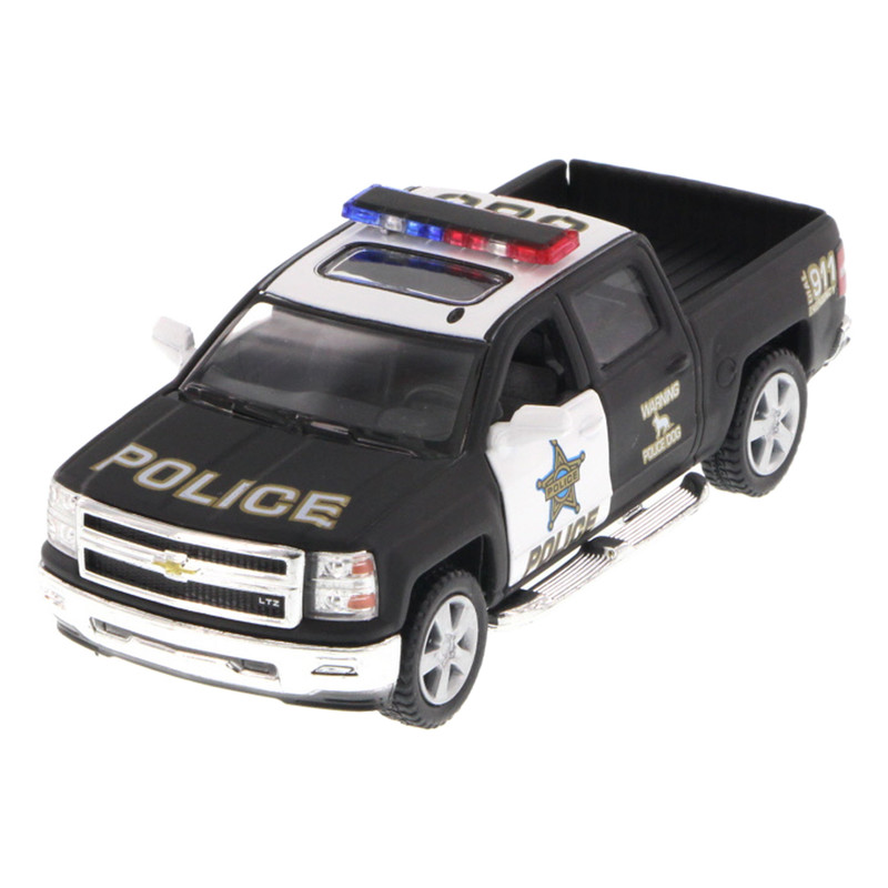 ماشین بازی کینزمارت مدل Chevrolet Silverado Pick-UP police