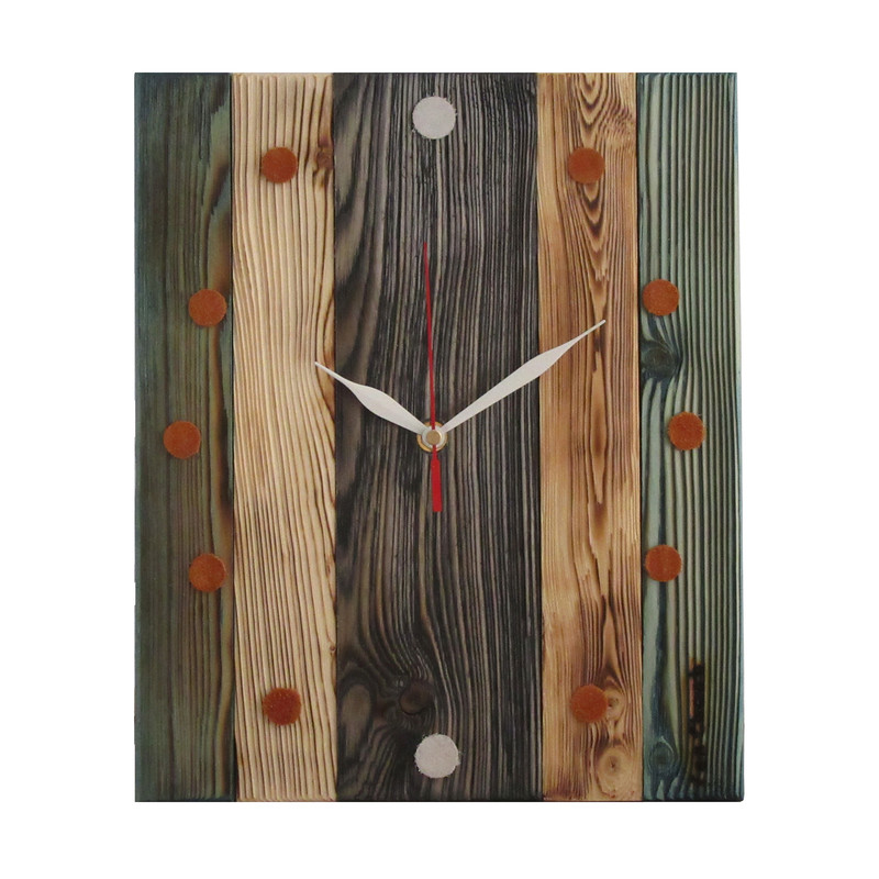 ساعت دیواری کن چوب مدل دلآرا