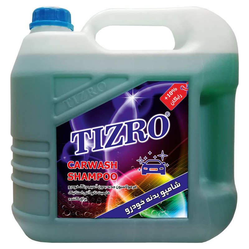 خرید و قیمت شامپو نانو براق کننده و تمیز کننده بدنه خودرو تیزرو صنعت مدل SH45 حجم 4.4 لیتر
