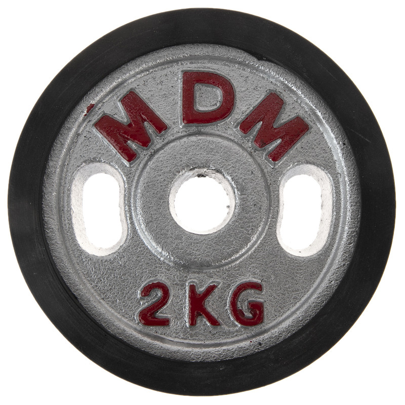 وزنه دمبل ام دی ام وزن 2 کیلوگرم بسته 2 عددی