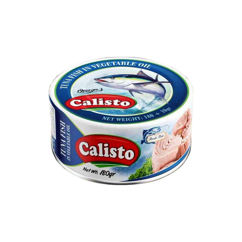 کنسرو تن ماهی در روغن گیاهی کالیستو - 180 گرم