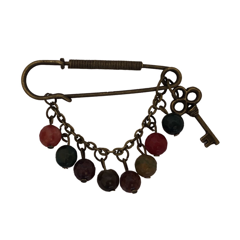 خرید و قیمت سنجاق سینه طرح کلید مدل 500