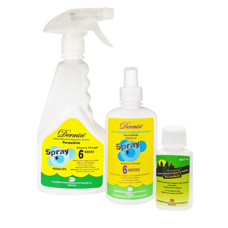 خرید و قیمت اسپری حاوی پرمترین گیلارانکو درمین بسته 3 عددی