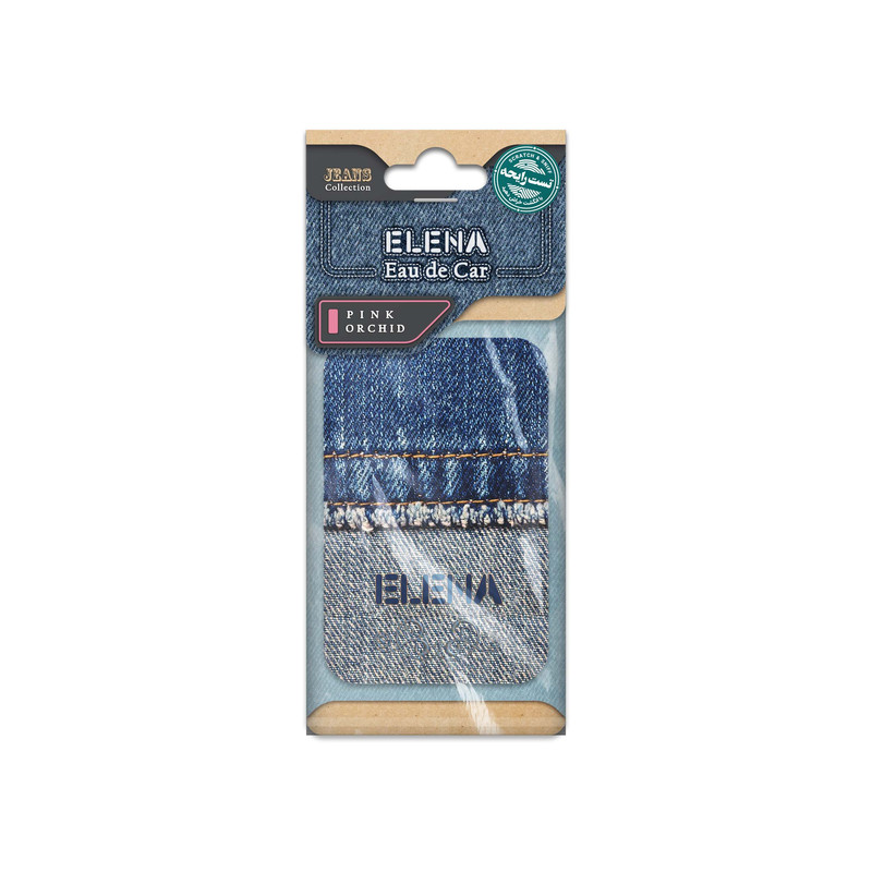 خوشبوکننده خودرو شمع النا مدل ارکیده صورتی کد JEANS