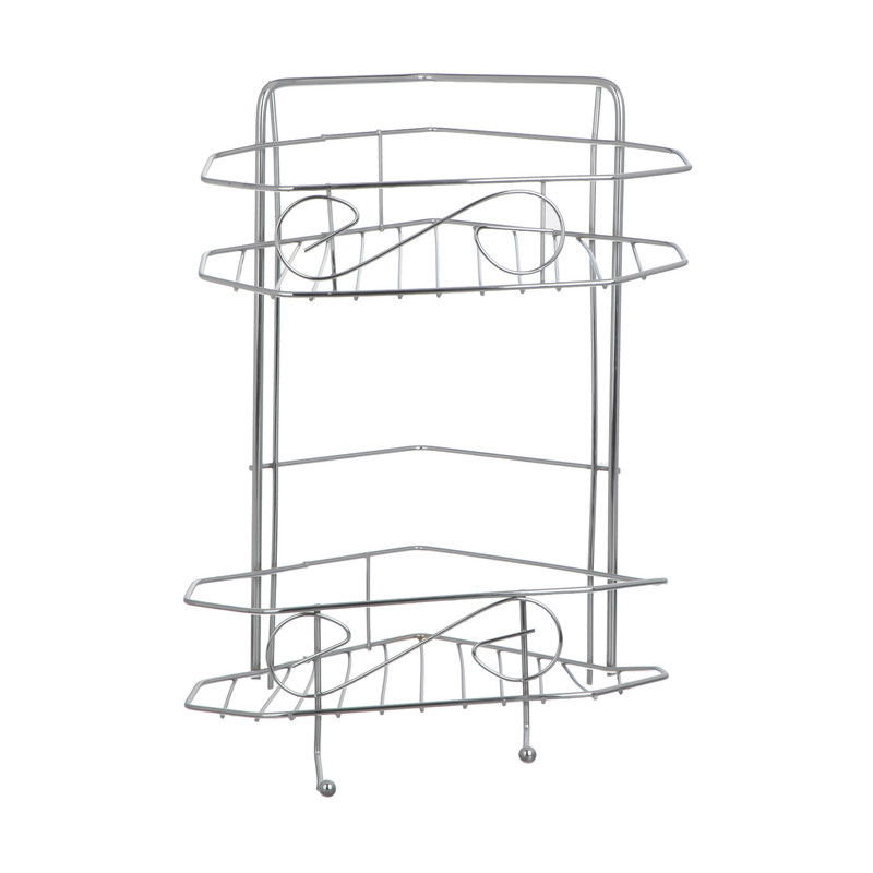 قفسه حمام شکیبا مدل H Corner Chrome 2