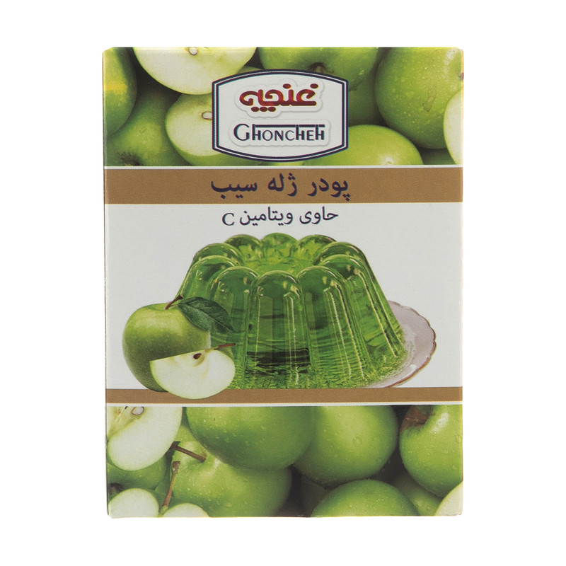 خرید و قیمت پودر ژله غنچه پرور با طعم سیب - 100 گرم