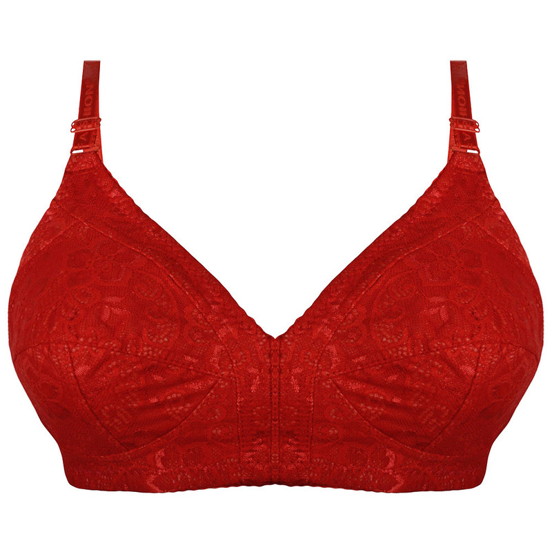 سوتین زنانه پرجامدا مدل 340019405 دانتل رنگ قرمز