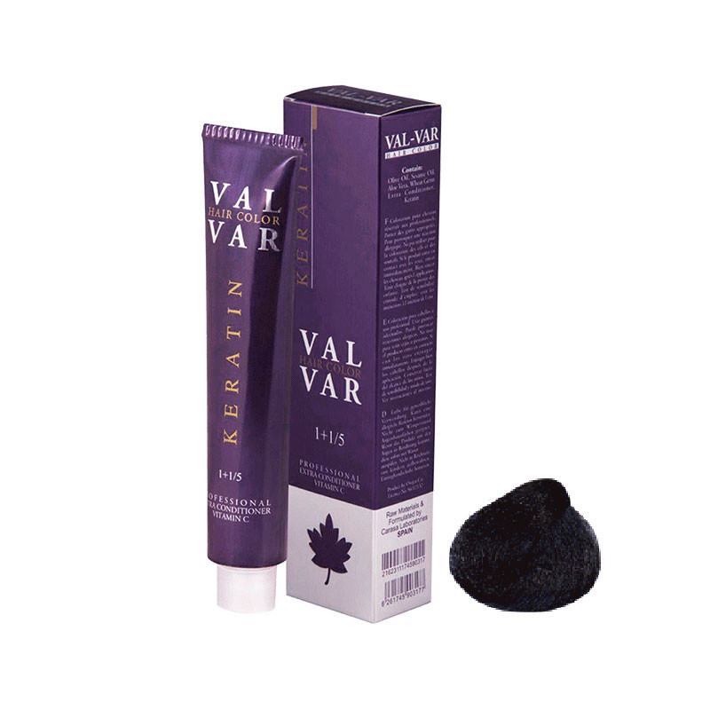 خرید و قیمت رنگ مو وال وار سری دودی شماره C1 حجم 120 میلی لیتر رنگ مشکی پر کلاغی