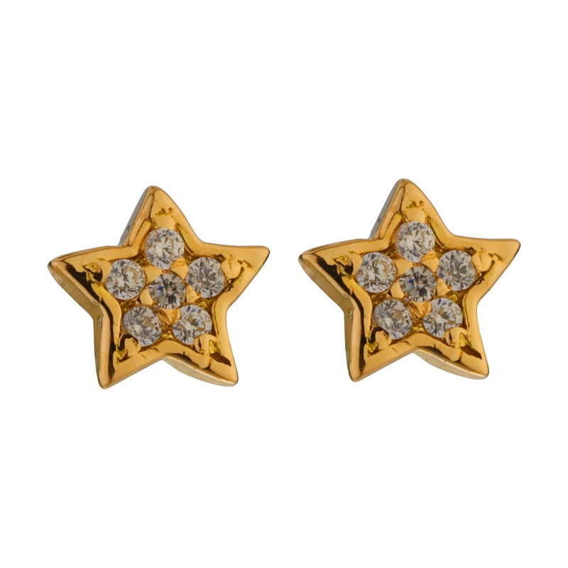 خرید و قیمت گوشواره طلا کم اجرت 18 عیار زنانه گلدم مدل WE372