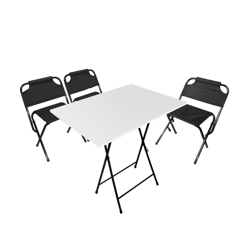 خرید و قیمت میز و صندلی سفری میزیمو مدل برزنتی پشتدار کد 10383 مجموعه 4 عددی