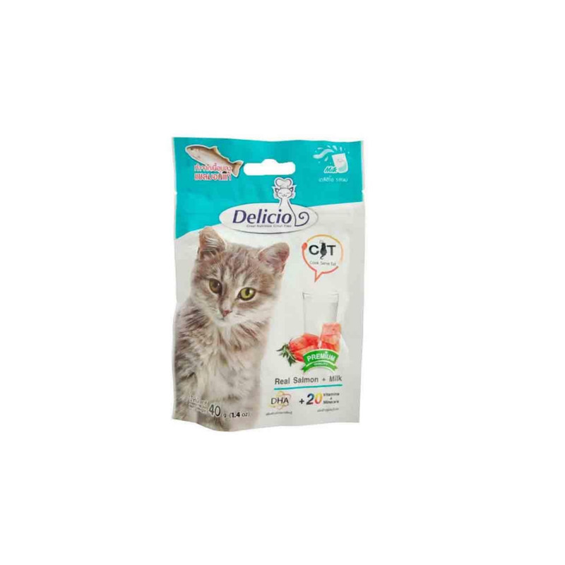 خرید و قیمت مکمل گربه دلیشو مدل Milk وزن 40 گرم