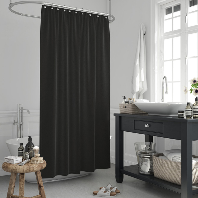 پرده حمام دلفین مدل Jack-0010 bl سایز 180x200سانتی متر