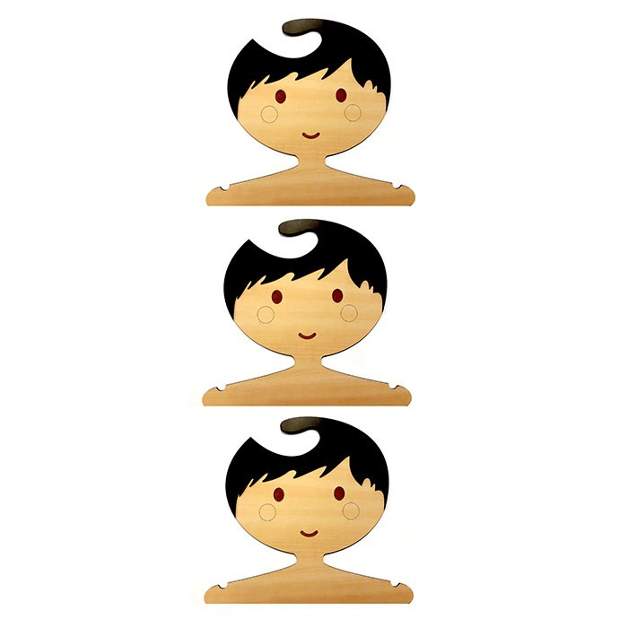 خرید و قیمت جا لباسی کودک پینو مدل مو پریشون بسته 3 عددی