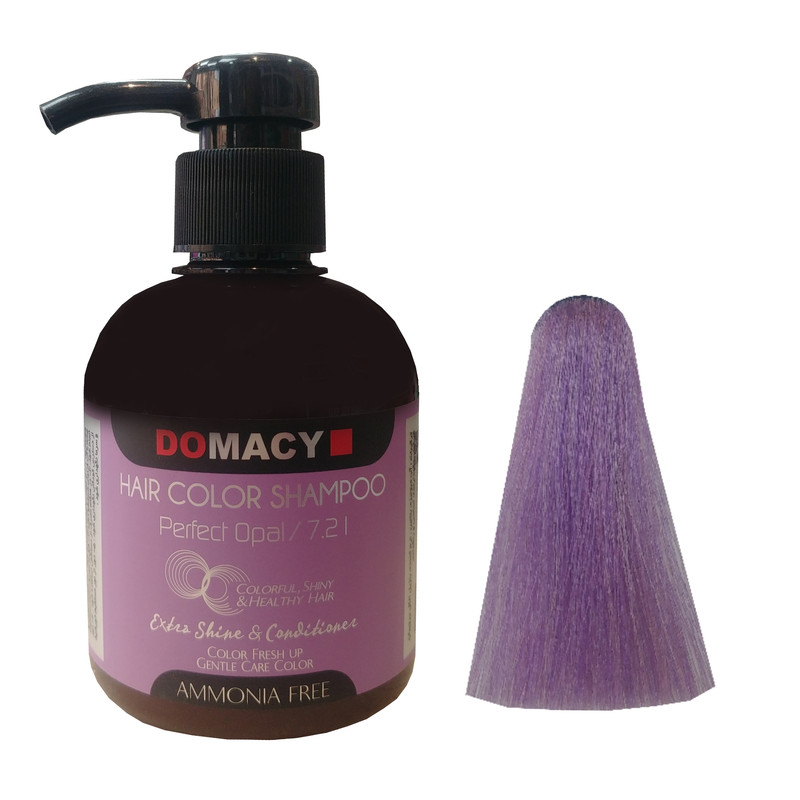 شامپو رنگ مو دوماسی مدل 7.21 حجم 300میلی لیتر رنگ پرفکت اوپال